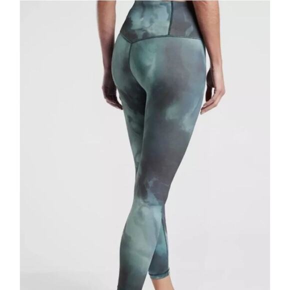 Athleta Elation Printed 7/8 Tight Legging in Marine Plus Size Women's 1X - Picture 2 of 7